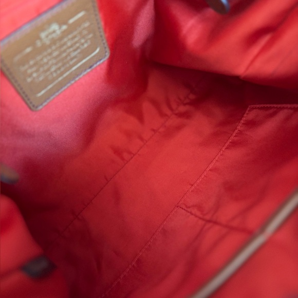 Coach Canvas Tan Leather Sawyer Crossbody - Picture 10 of 14